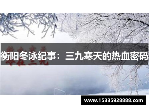 衡阳冬泳纪事：三九寒天的热血密码